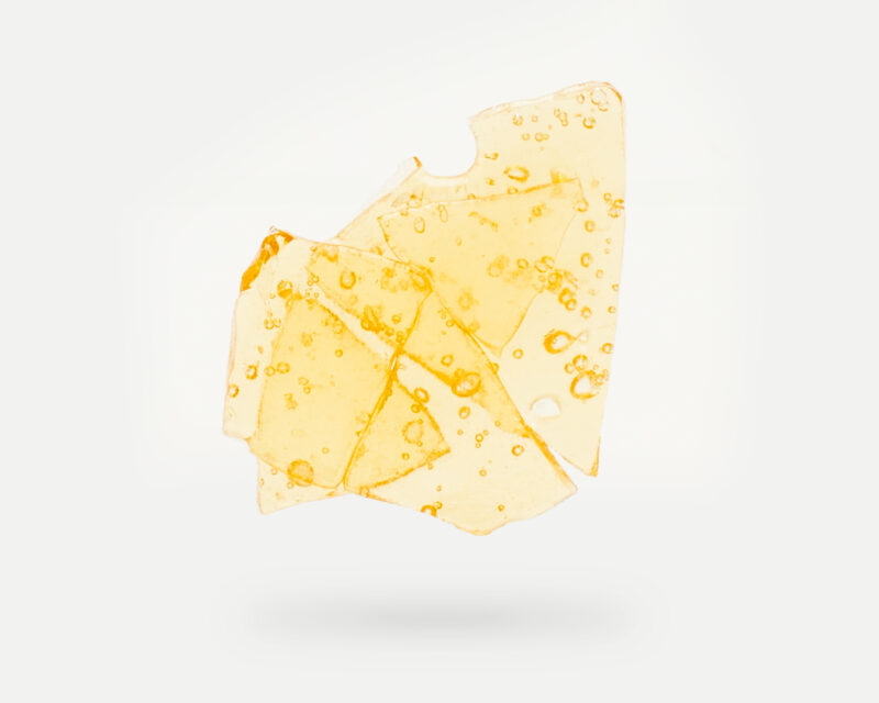Strawberry N Mintz Shatter (1g)- Sativa Dominant Hybrid